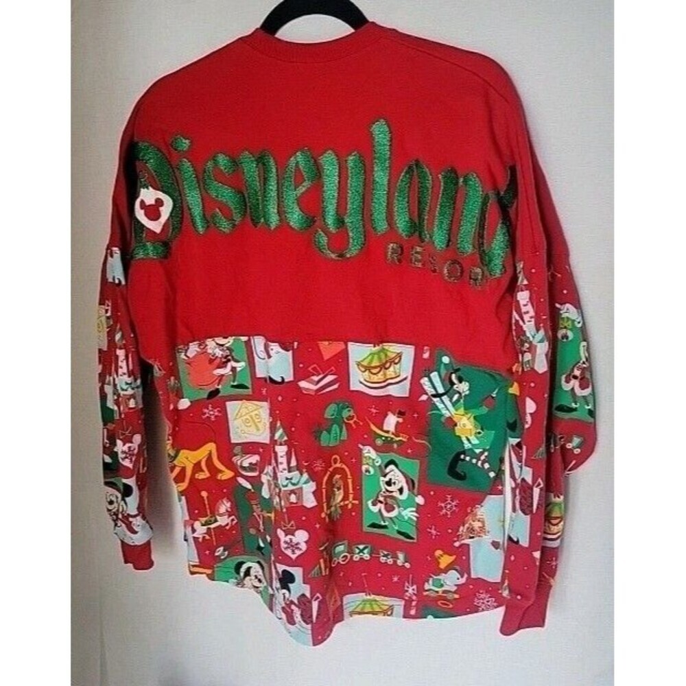 DISNEYLAND XMAS SANTA MICKEY & FRIENDS SPIRIT JERSEY SHIRT 2020 Size M
